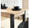 Jedálenský stôl NEO 120, Dub Artisan/Čierna
