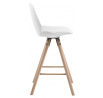 Barová stolička Oslo biela vysoká