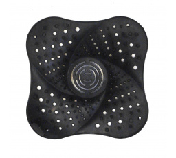 Silikónové sitko do umývadla čierne