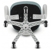 Dětská židle, výškově nastavitelná, zelená síťovina, KA-K1063 GRN