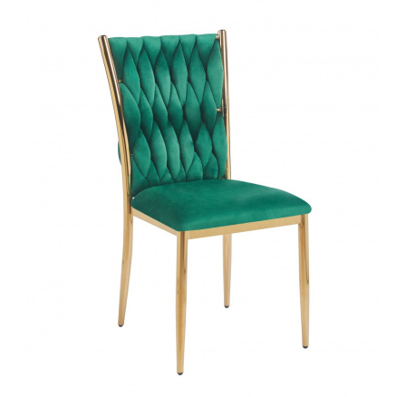 Stolička velvet zelená K37-FXJG G Stolička velvet zelená K37-FXJG G