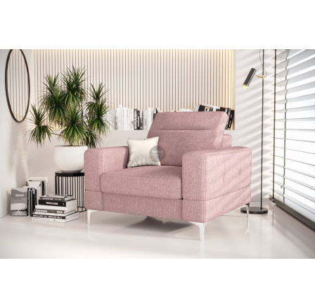 Kreslo čalúnené MALIBU 104 cm - Odtiene Ružovej Kreslo čalúnené MALIBU 104 cm - Odtiene Ružovej