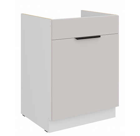 Dolní skříňka COMBO - 60 ZL 1S BB, Bílá/Kašmír