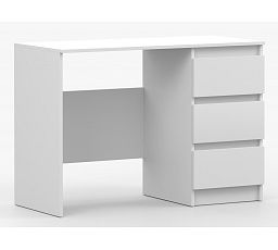 Písací stôl SOLO, Biely Mat