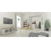 TV komoda PROVENCE 811, Biela/Dub