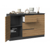 Komoda TOPA 2D3S 120, ANTRACIT/DUB ARTISAN