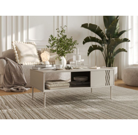 Konferenčný stolík TRESSE, béžová