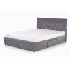 Posteľ s úložným priestorom BETINA 160 cm, Sivá
