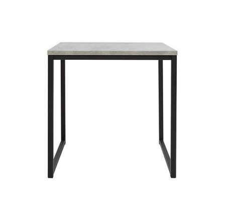 stôl AROZ LAW/50 betón chicago svetlosivý/čierny kovový rám