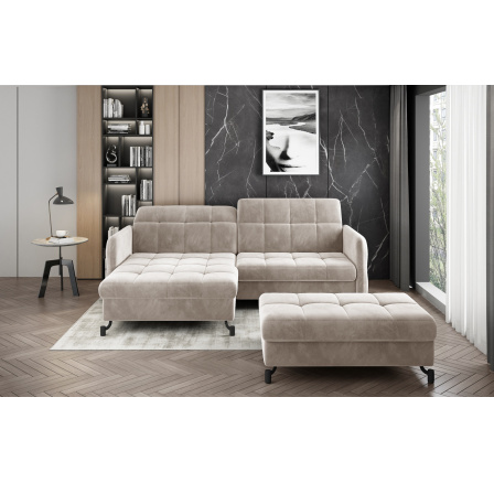 Rohová sedacia súprava LORELLE + Taburet Paros 02 110x200 Ľavý 1