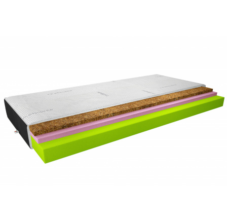 Termoelastický matrac Sergio 120x200 Cashmere + Velvet Black Cashmere, Velvet Black