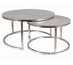 Konferenčný stôl PORTAFINO B, sivá/chróm