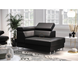 Kreslo leňoška GALAXY prírodná koža - Pravá strana, prírodná koža - voliteľná farba