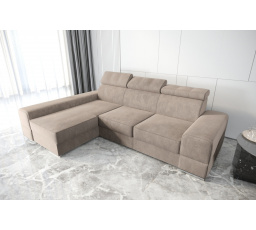 Rohová sedacia súprava ROYAL 185X295 béžová T13 - Rýchle doručenie