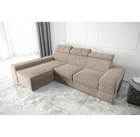 Rohová sedacia súprava ROYAL 185X295 béžová T13 - Rýchle doručenie