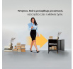 Kovový nočný stolík MODERN MIA X, 424 x 595 x 400 mm, Čierny