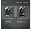 Dvojitý držiak na monitory 49 palcov, šedo-čierny RGB X-Arm Dual