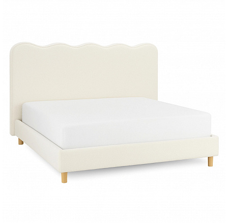 Posteľ 160x200 IZMIR Krémová Boucle