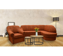 Rohová sedacia súprava + kreslo Sandra P Rosita 141