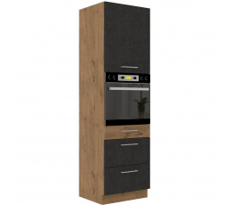 Kuchynská skriňa VEGA 60 DPS 210 3S 1F, Matera mat/Dub lancelot