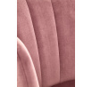 Jedálenská stolička K386, ružový velvet