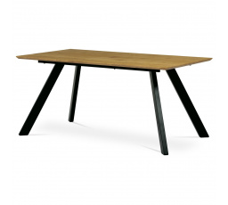 Jedálenský stôl 160x90x75 cm, MDF doska, 3D dekor divoký dub