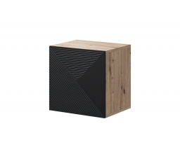 Závesná komoda Asha, artisan / čierny mat