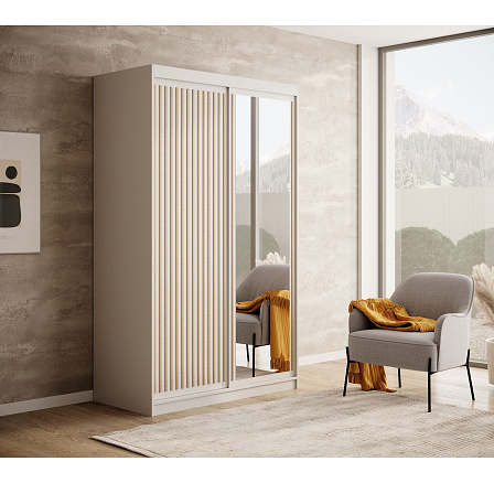 Posuvná skriňa Delia 120 Biela+Artisan