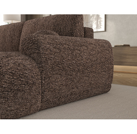 Vianetto corner sofa with sleeping function and storage compartment, brown chenille, universal Kendell 21 275x130 Symmetrical 1