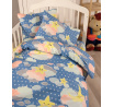 Bavlnené detské obliečky 140x200, 70x90cm obloha modrá