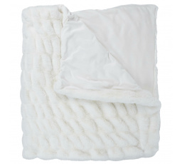 Koc Furry Luxury biely