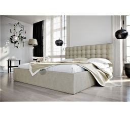 Posteľ LOFT - 160x200, Drevená, béžová