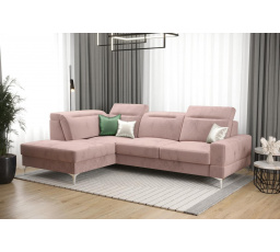 Rohová sedacia súprava MALIBU MINI 180X250 - ľavá, ružová