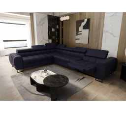 Rohová sedacia súprava ASPEN MAX, relax prírodná koža priemer 30x260 cm - prírodná koža - voliteľná farba, ľavá