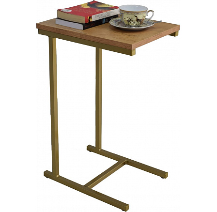 Odkladací stolík Loft II – v rôznych farbách – dub Lancelot, zlatý Odkladací stolík Loft II – v rôznych farbách – dub Lancelot, zlatý
