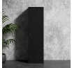 Kovová upratovacia skriňa AGNEST, 500 x 1850 500 mm, čierna