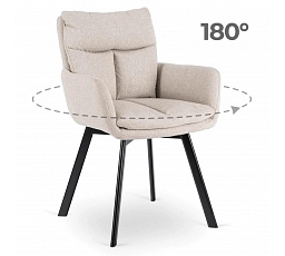 Otočná stolička CORTADO Béžová
