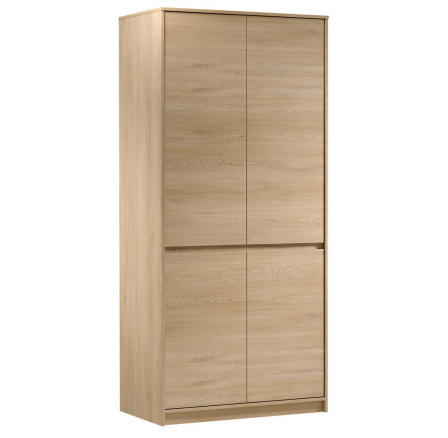 Šatní skriňa MANAMI S4D, Dub Cremona Šatní skriňa MANAMI S4D, Dub Cremona