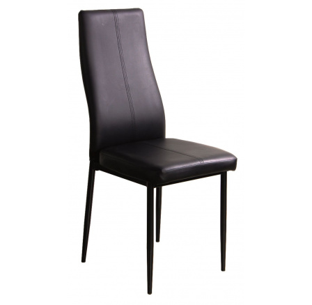 Jedálenská stolička H-145, čierna/čierna