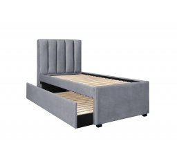 Posteľ s prístelkou RUSSO 90, Sivá