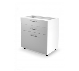 Kuchynská dolná skrinka VENTO D3S-80/82, biela