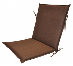Vankúš pre záhradné kreslo UNI s nízkym operadlom - látka hnedá