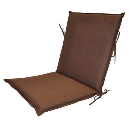 Vankúš pre záhradné kreslo UNI s nízkym operadlom - látka hnedá