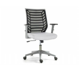 OTOČNÉ KRESLO Q-320R SIVÉ/SIVÝ RÁM