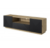 TV komoda Asha, artisan / čierny mat