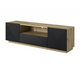 TV komoda Asha, artisan / čierny mat