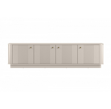 VESPER RTV 187 4D - kašmírová MDF / kašmír / zlaté úchyty / sokel VESPER RTV 187 4D - kašmírová MDF / kašmír / zlaté úchyty / sokel