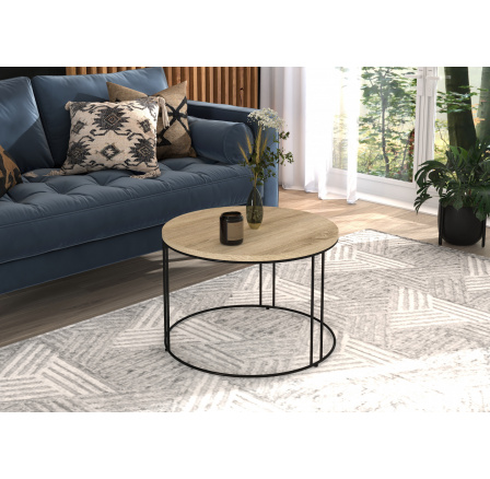 Konferenčný stolík NOEL Čierny+Sonoma