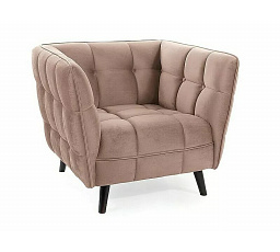 Kreslo CASTELLO 1 VELVET, Béžový Bluvel 40/Wenge
