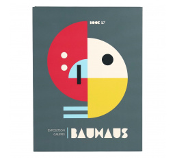 Krabica kniha Bauhaus sivá